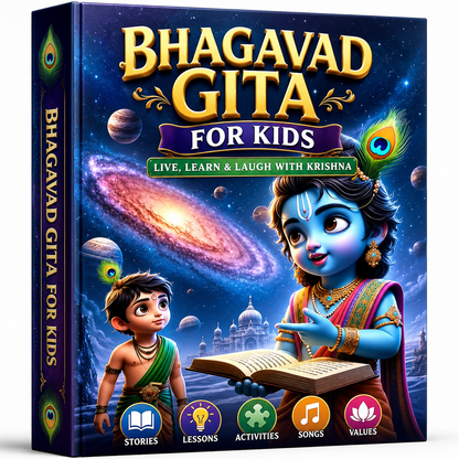 Bhagavad Gita for Kids + Free Coloring Book + Free Wall Art