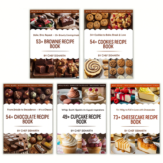 300+ Eggless Dessert Collection – Zero Egg, 100% Magic[5 BOOKS COMBO]