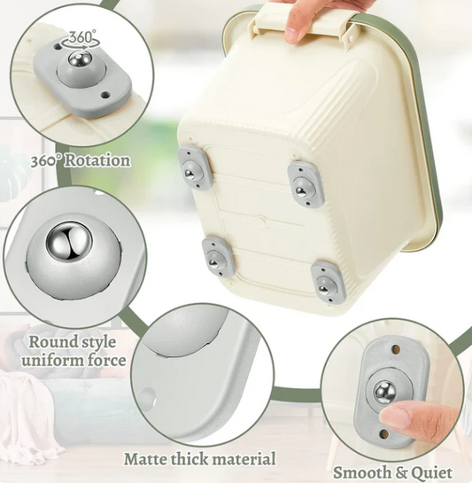 360° Adhesive Mini Swivel Wheels