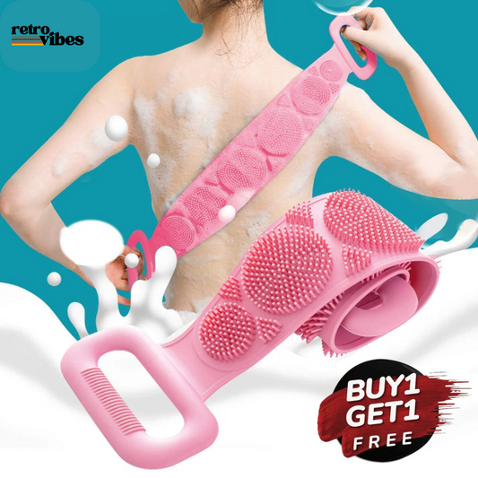 Retro Eco-Friendly Silicone Bath Brush ( Buy 1 Get 1 Free )